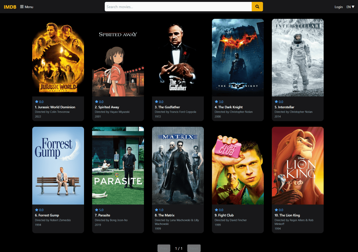 Movie Review Web Application (KADA Bootcamp)