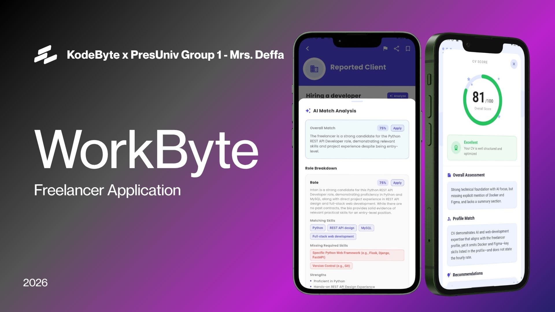 WorkByte – Freelancer Marketplace App